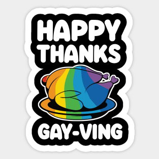 Happy Thanksgay-ving Sticker